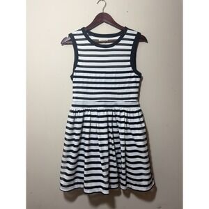 SILENCE + NOISE Urban Outfitters Black‎ White Striped Fit & Flare Dress Medium